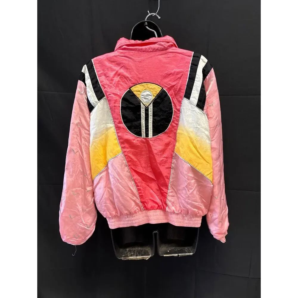 Vintage 80s IXSPA Women’s Satin Track Jacket Size Small